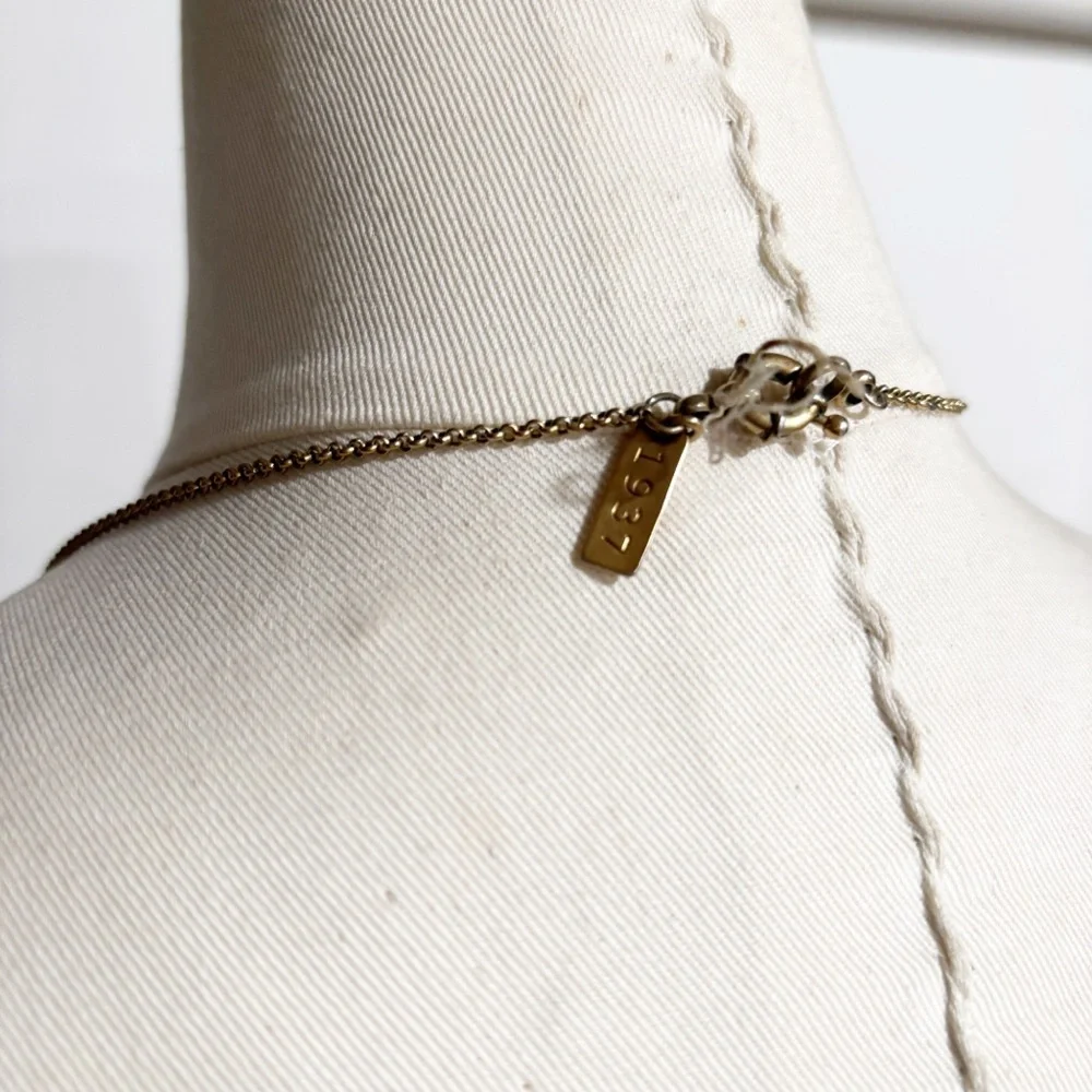Madewell Geometric‎ Triangle Long Necklace Gold Tone Jewelry - Picture 5 of 7